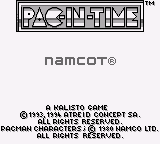 Pac-In-Time (Japan) (SGB Enhanced)